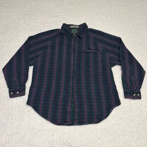 Royal Robbins Men Vintage 90s Multicolor Woven Long Sleeve Button Shirt